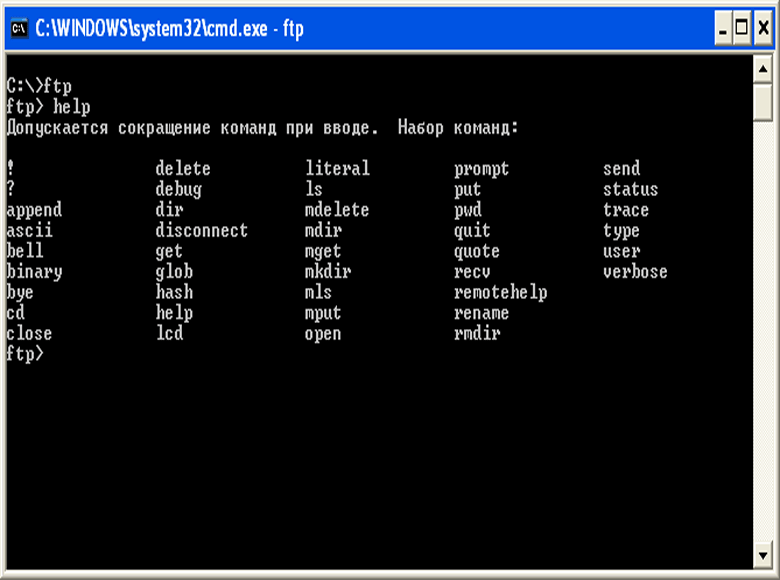 Ftp commands